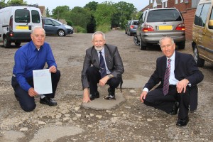 Pattrick’s Lane - Resident Ray Hunt, Cllrs. Dave McLeod and Ivan Henderson